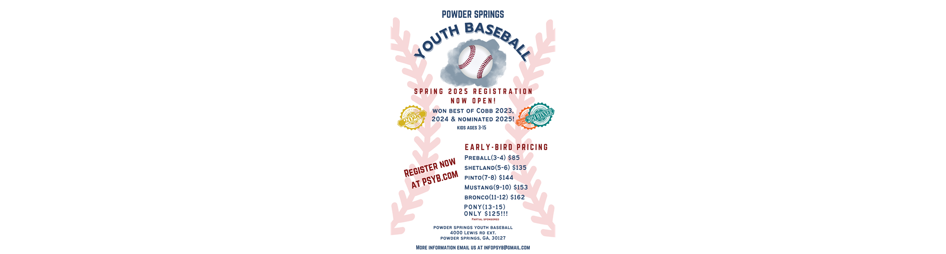 Spring 2025 Registration Is Now Open